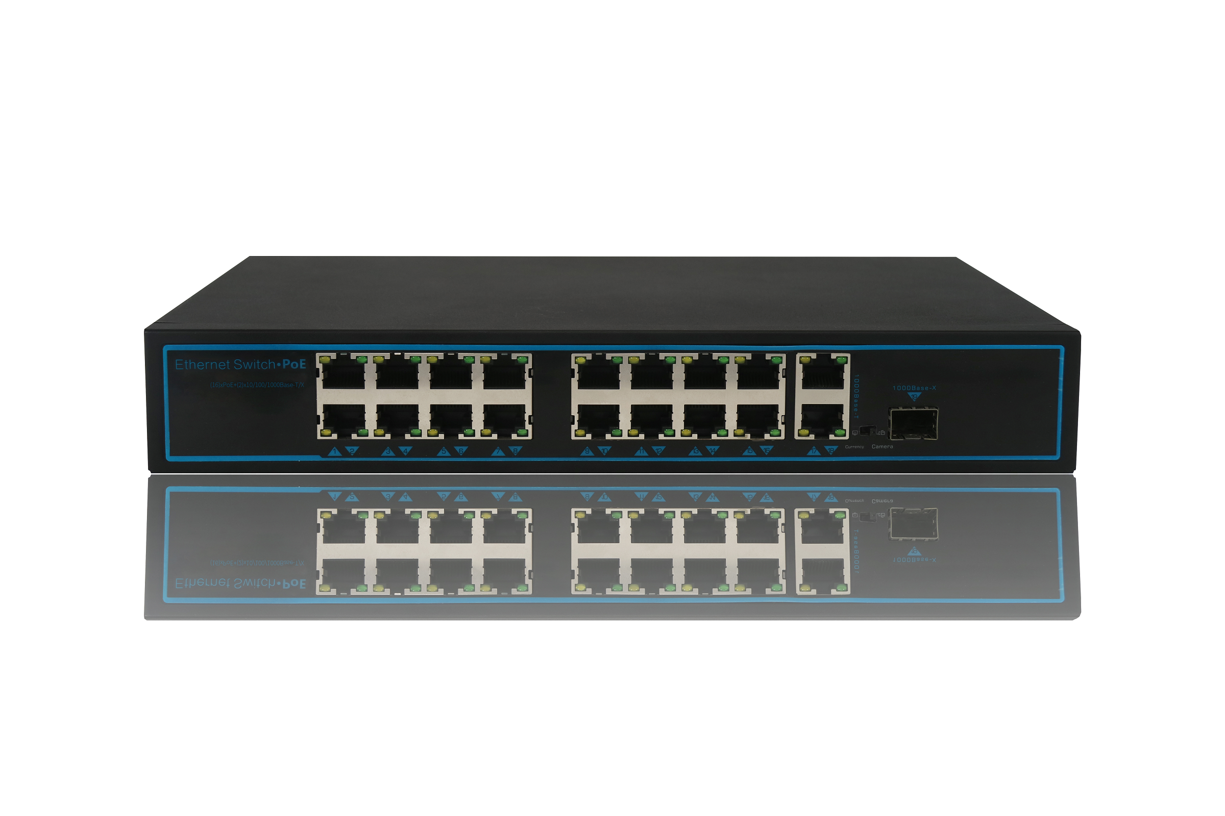 16 Ports PoE Ethernet Switch 